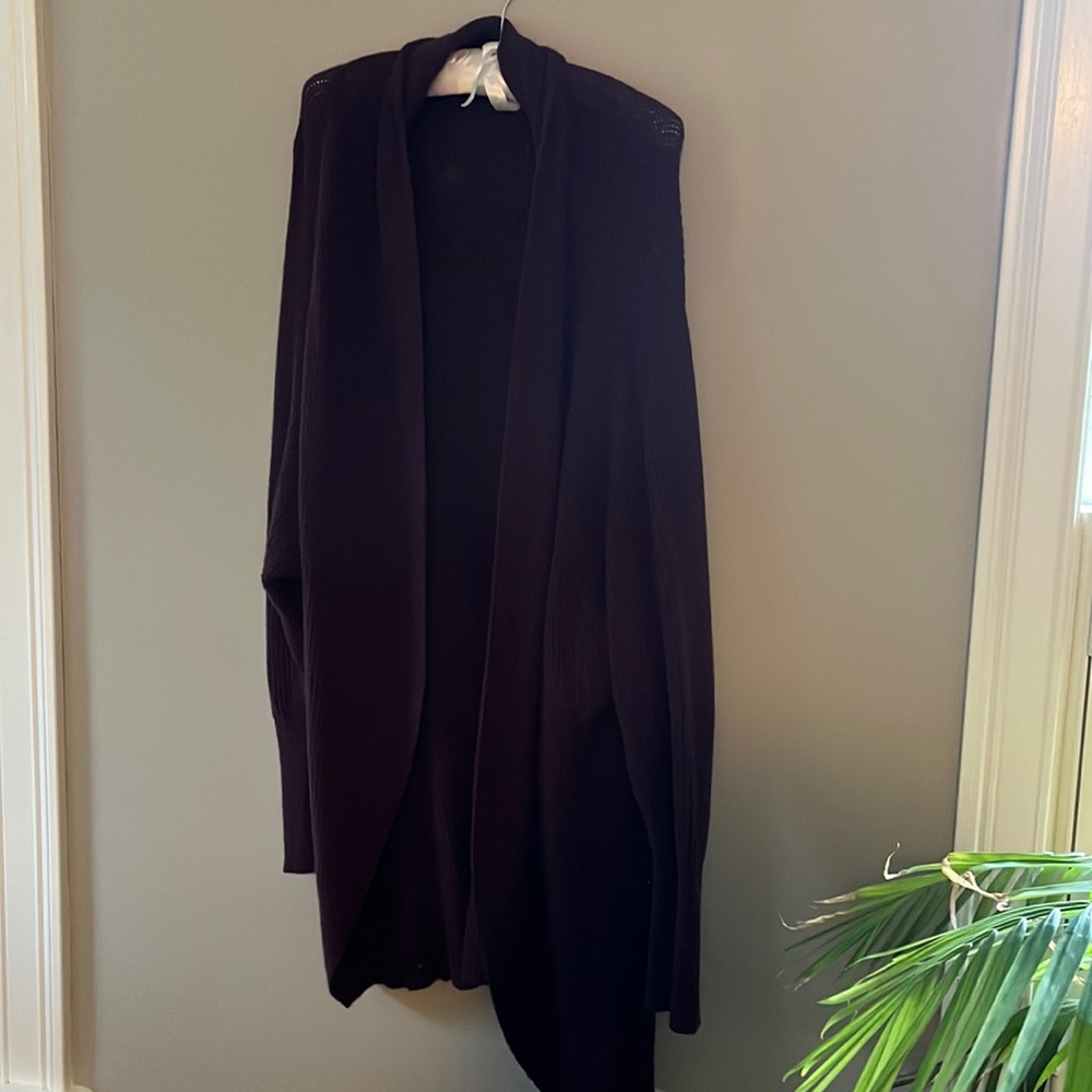 Leith long open cardi